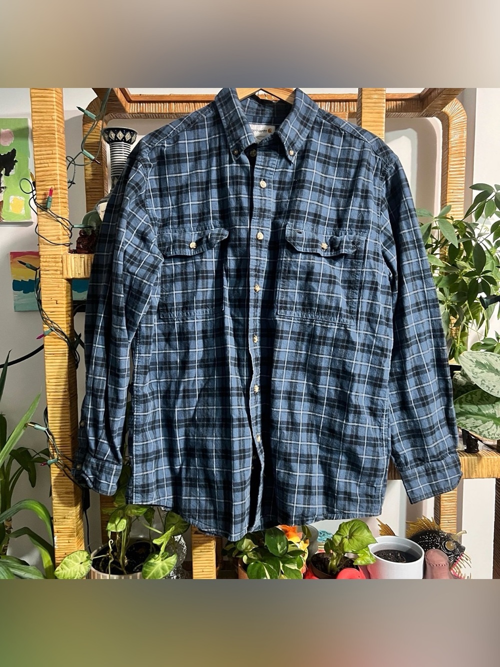 Carhartt Men’s Flannel Buttoned Shirt Large
